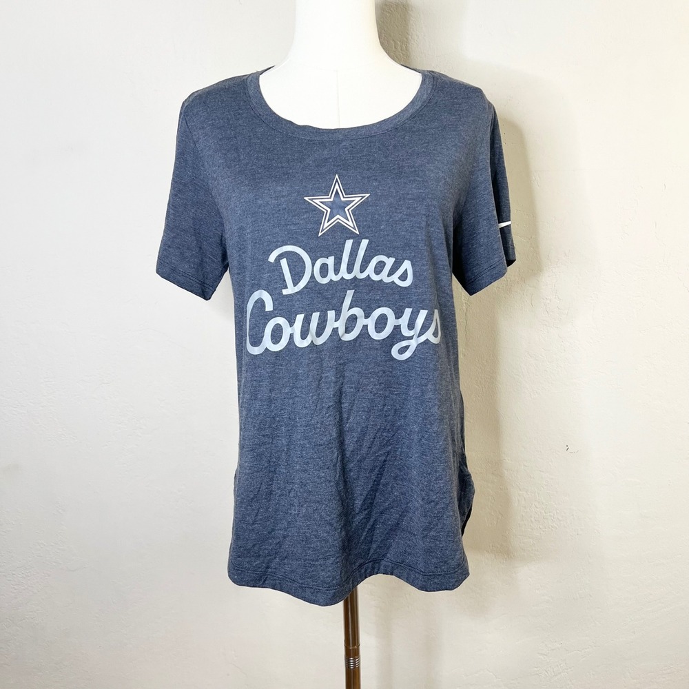 Dallas Cowboys Nike Tee Shirt Womens Size Medium Navy Blue Short Sleeve NEW